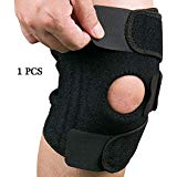 PHMEX Knee Brace Support Arthritis, ACL, LCL, MCL, Sports Exercise, Meniscus Tear Injury Recovery - Side Stabilizers Open Patella - Best Non-Slip Comfort Fit Adjustable Neoprene Wrap