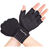 WELTEAYO New Ventilated Weight Lifting Gloves Wrist Wrap, Exercising Gloves Full Palm Protection. Great Pull Ups, Cross Training, Fitness, Weightlifting Outdoor Sports. Suits Men & Women