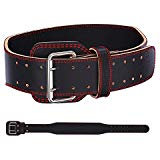 ProFitness Weight Lifting Belt (4 Inchs Wide) - Comfortable & Durable Pre Broken-In Genuine Leather - Great Lower Back & Lumbar Support for Squats, Deadlifts, CrossFit, Gym Workouts - For Men & Women by ProFitness Prime